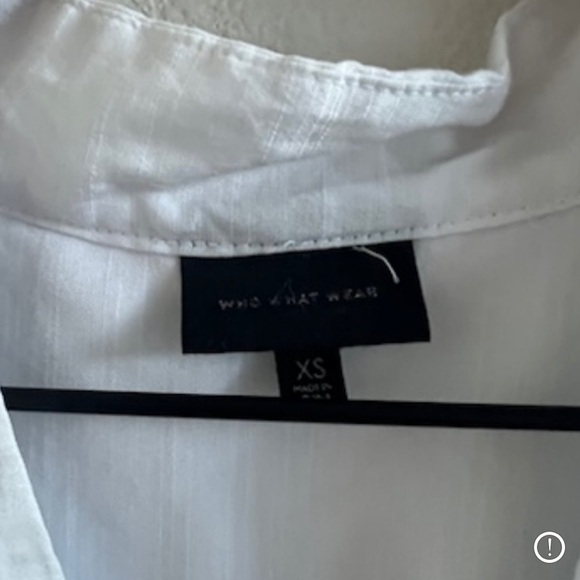 Who What Wear White Pleated Front Top Tank Shirt Blouse XS - Picture 4 of 5